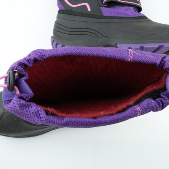 Kamik Waterbug 5 Boots Girls 6 Purple Black Waterproof Winter Insulated Snow - Picture 13 of 13
